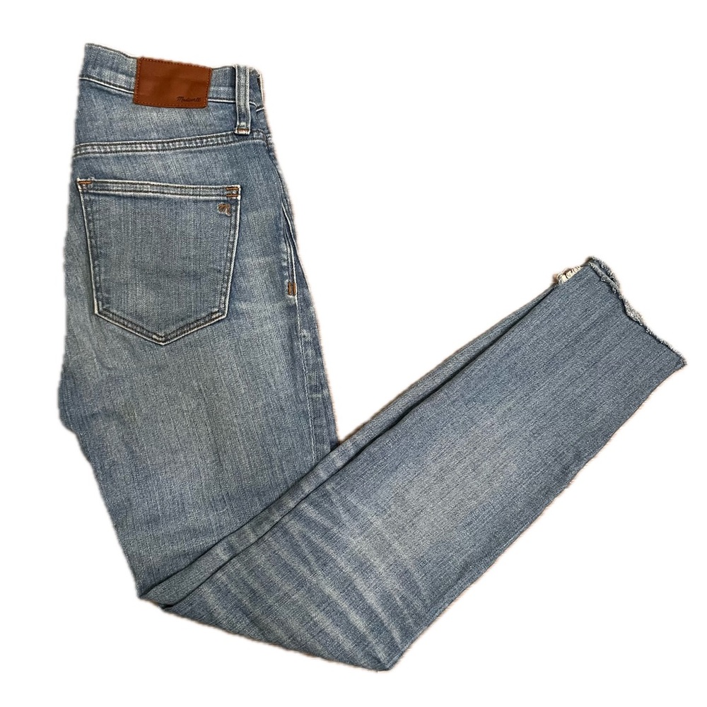 Madewell 9” inch High-Rise Skinny Jeans light medium wash 24 0 - Picture 2 of 13